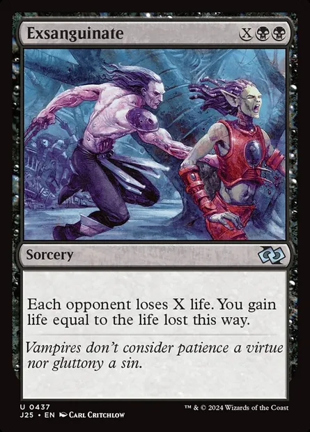 Exsanguinate, Magic card J25 437 — Foundations Jumpstart set
