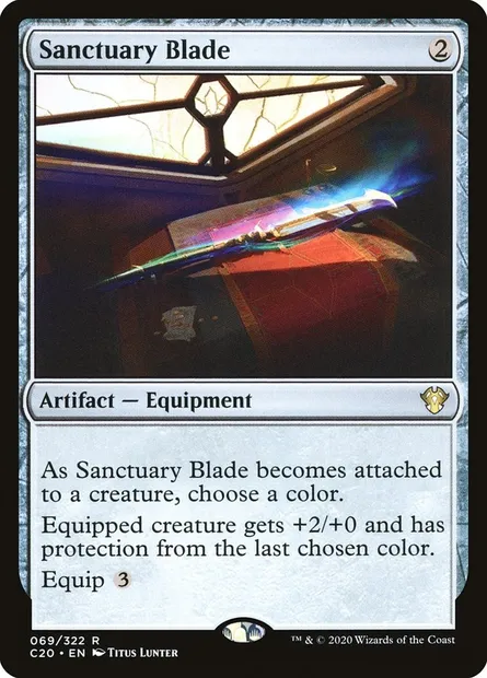 Sanctuary Blade, Magic card C20 69 — Commander 2020 set
