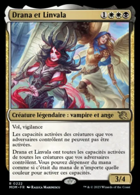 Drana et Linvala, carte Magic MOM 222 — extension L'invasion des machines