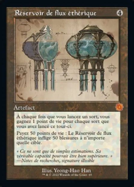 Réservoir de flux éthérique, carte Magic BRR 65 — extension The Brothers' War Retro Artifacts