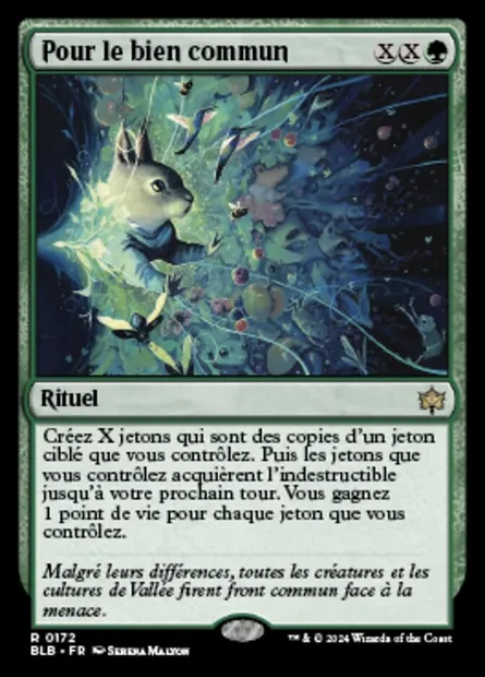 Pour le bien commun, carte Magic BLB 172 — extension Bloomburrow