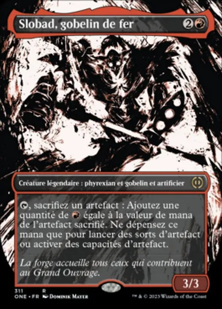 Slobad, gobelin de fer, carte Magic ONE 311 — extension Tous Phyrexians