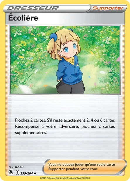 Écolière, carte Pokémon FST 239 — extension Poing de Fusion