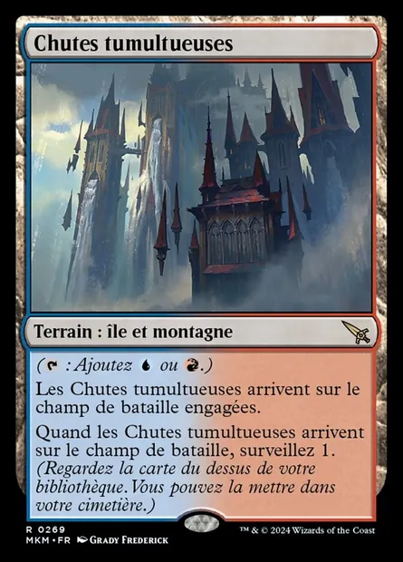 Chutes tumultueuses, carte Magic MKM 269 — extension Murders at Karlov Manor