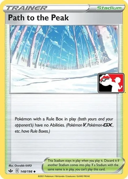 Sentier Blanche-Cime, carte Pokémon PPS 148 — extension Play! Pokémon Prize Pack Series