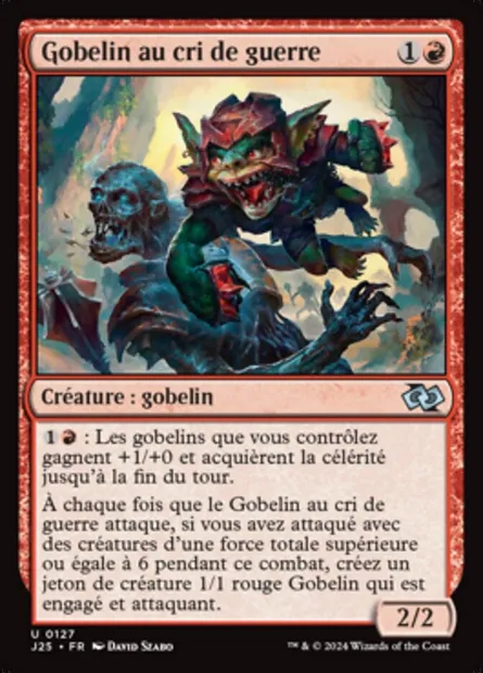 Gobelin au cri de guerre, carte Magic J25 127 — extension Foundations Jumpstart