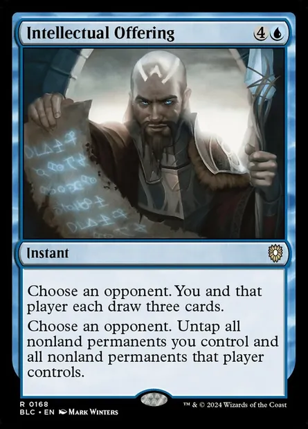 Intellectual Offering, Magic card BLC 168 — Bloomburrow Commander set