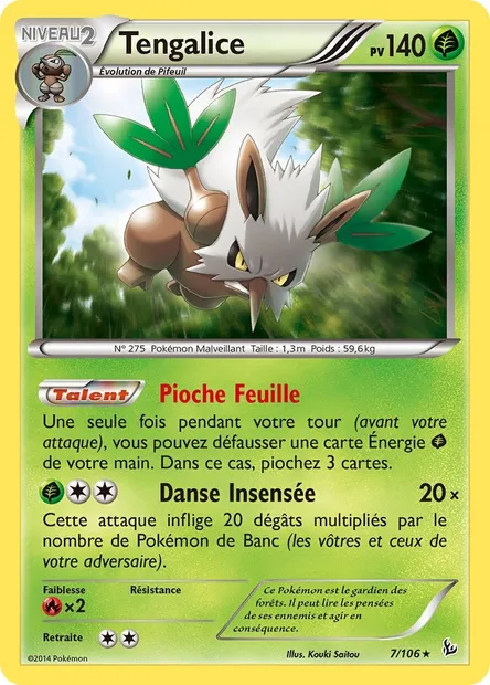 Tengalice, carte Pokémon FLF 7 — extension Étincelles