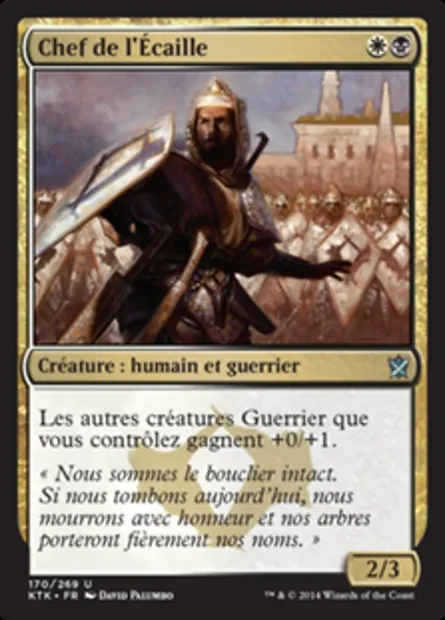 Chef de l'Écaille, carte Magic KTK 170 — extension Les Khans de Tarkir