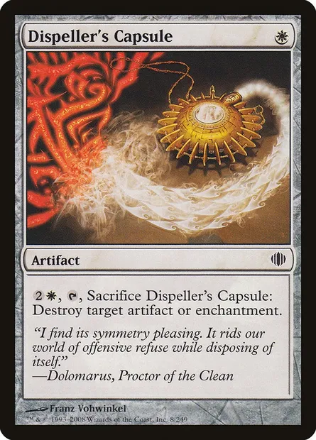 Dispeller's Capsule, Magic card ALA 8 — Shards of Alara set