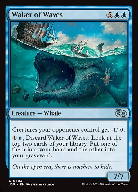 Waker of Waves, Magic card J25 383 — Foundations Jumpstart set