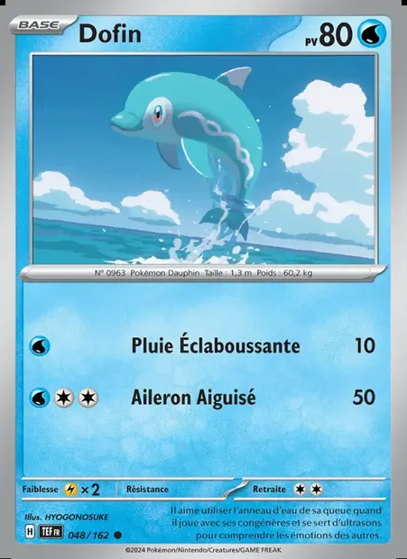 Dofin, carte Pokémon TEF 048 — extension Forces Temporelles