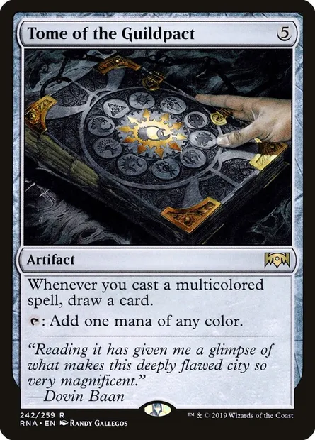 Tome of the Guildpact, Magic card RNA 242 — Ravnica Allegiance set