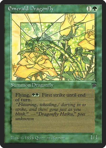 Emerald Dragonfly, Magic card LEG 184 — Legends set