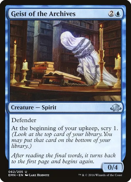Geist of the Archives, Magic card EMN 62 — Eldritch Moon set