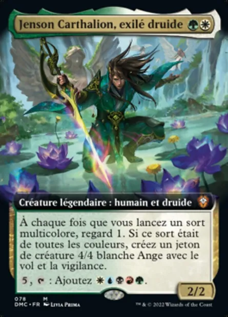 Jenson Carthalion, exilé druide, carte Magic DMC 78 — extension Dominaria United Commander