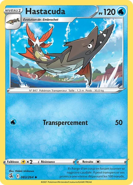 Hastacuda, carte Pokémon FST 83 — extension Poing de Fusion
