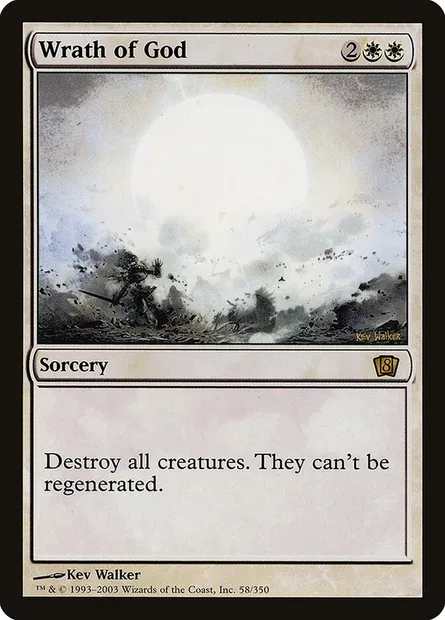 Wrath of God, Magic card 8ED 58★ — Eighth Edition set