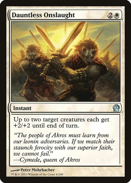 Dauntless Onslaught, Magic card THS 6 — Theros set
