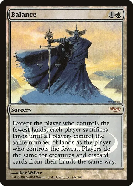 Balance, Magic card G04 2 — Judge Gift Cards 2004 set