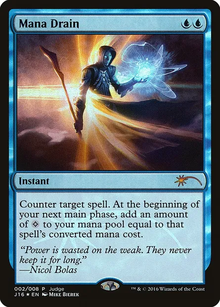 Mana Drain, Magic card J16 2 — Judge Gift Cards 2016 set
