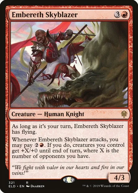 Embereth Skyblazer, Magic card ELD 321 — Throne of Eldraine set
