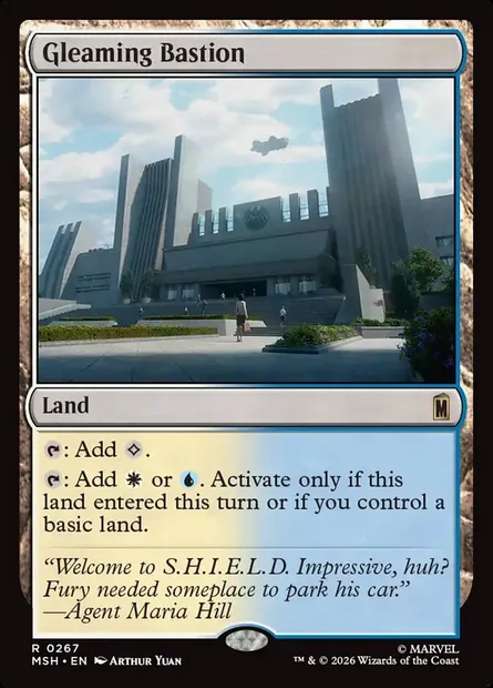 Gleaming Bastion, Magic card MSH 267 — Marvel Super Heroes set