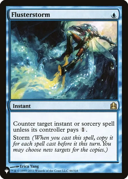 Flusterstorm, Magic card PLST CMD-46 — The List set