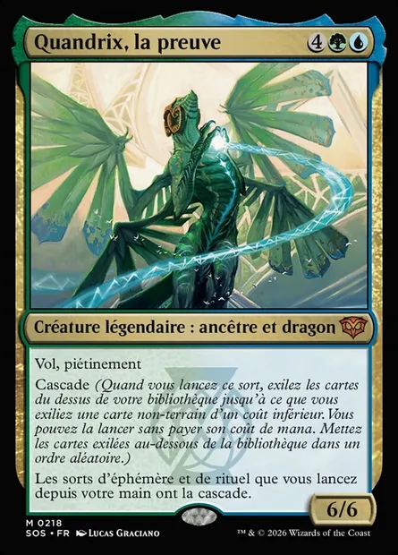 Quandrix, la preuve, carte Magic SOS 218 — extension Secrets of Strixhaven
