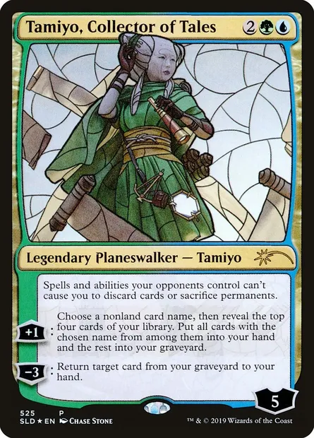 Tamiyo, collectionneuse de récits, carte Magic SLD 525 — extension Secret Lair Drop