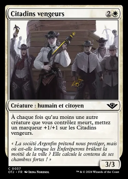 Citadins vengeurs, carte Magic OTJ 37 — extension Outlaws of Thunder Junction