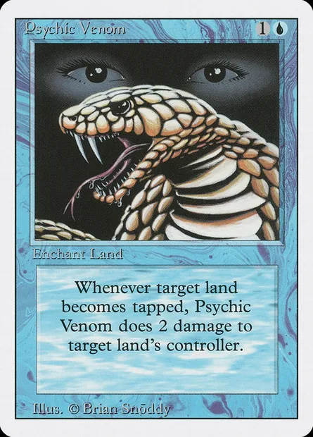Venin psychique, carte Magic 3ED 76 — extension Revised Edition