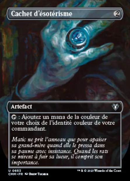 Cachet d'ésotérisme, carte Magic CMM 653 — extension Commander Masters