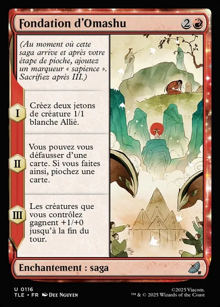 Fondation d'Omashu, carte Magic TLE 116 — extension Avatar: The Last Airbender Eternal