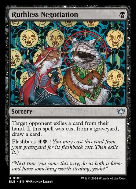 Ruthless Negotiation, Magic card BLB 108 — Bloomburrow set