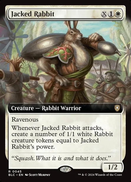 Jacked Rabbit, Magic card BLC 45 — Bloomburrow Commander set