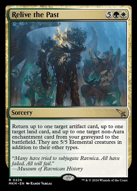 Relive the Past, Magic card MKM 226 — Murders at Karlov Manor set
