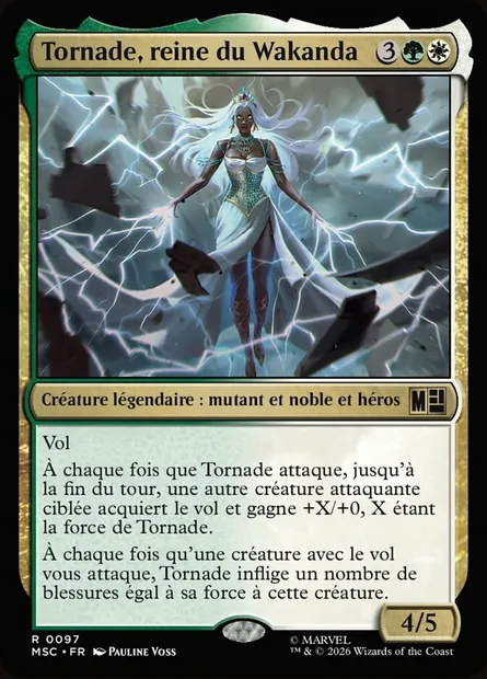 Tornade, reine du Wakanda, carte Magic MSC 97 — extension Marvel Super Heroes Commander
