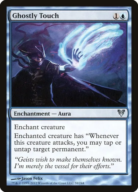 Ghostly Touch, Magic card AVR 58 — Avacyn Restored set