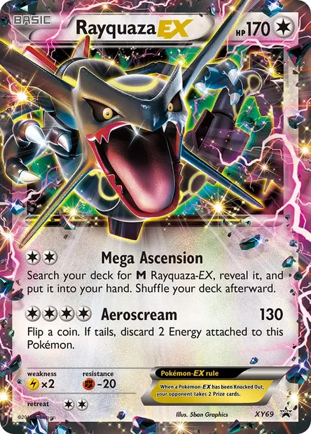 Rayquaza EX, Pokémon card XY 69 — XY Black Star Promos set