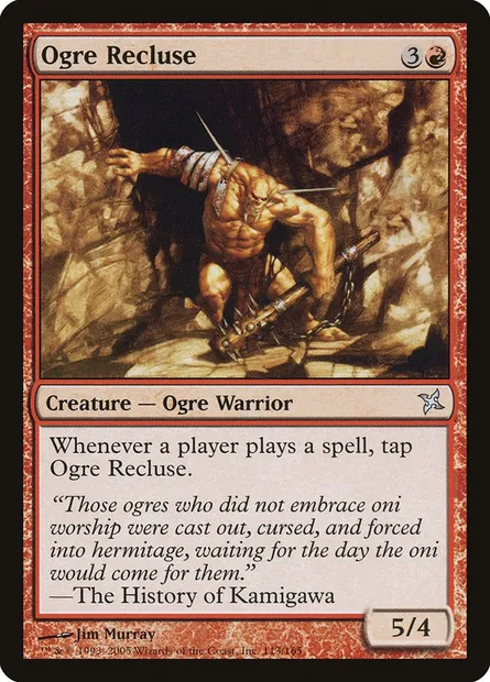 Ogre Recluse, Magic card BOK 113 — Betrayers of Kamigawa set