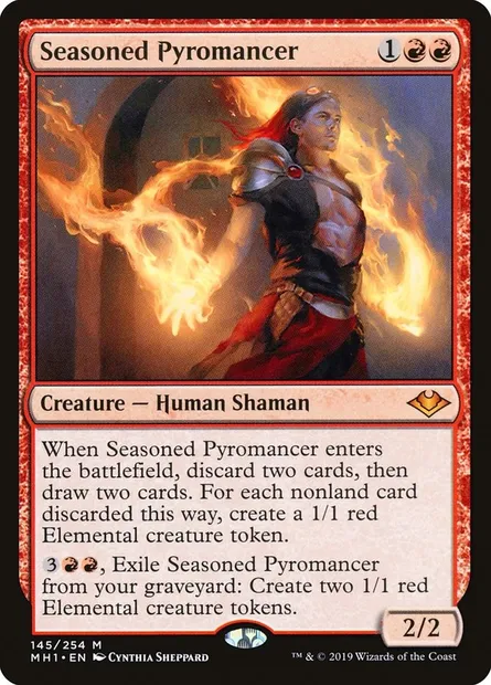 Seasoned Pyromancer, Magic card MH1 145 — Modern Horizons set