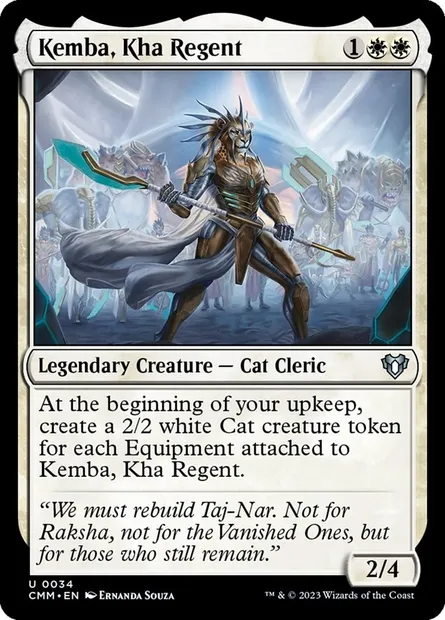 Kemba, Kha Regent, Magic card CMM 34 — Commander Masters set