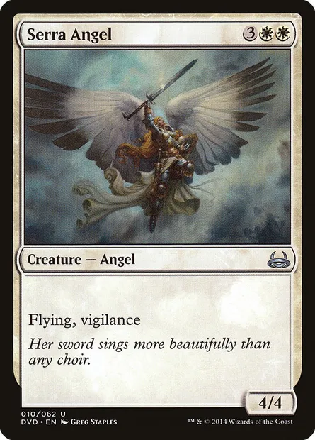 Ange de Serra, carte Magic DVD 10 — extension Duel Decks Anthology: Divine vs. Demonic