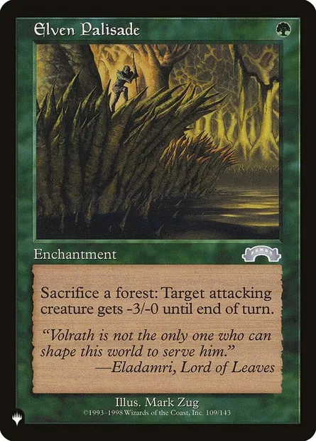 Elven Palisade, Magic card PLST EXO-109 — The List set