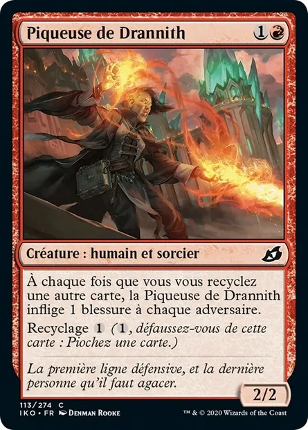 Piqueuse de Drannith, carte Magic IKO 113 — extension Ikoria: Lair of Behemoths
