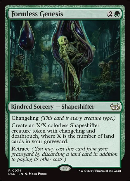 Formless Genesis, Magic card DSC 34 — Duskmourn: House of Horror Commander set