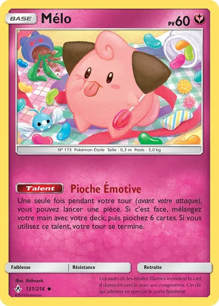 Mélo, carte Pokémon UNB 131 — extension Alliance Infaillible