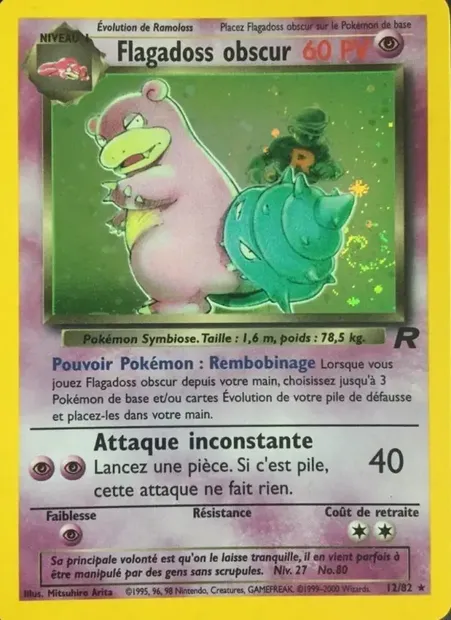Flagadoss obscur, carte Pokémon TR 12 — extension Team Rocket