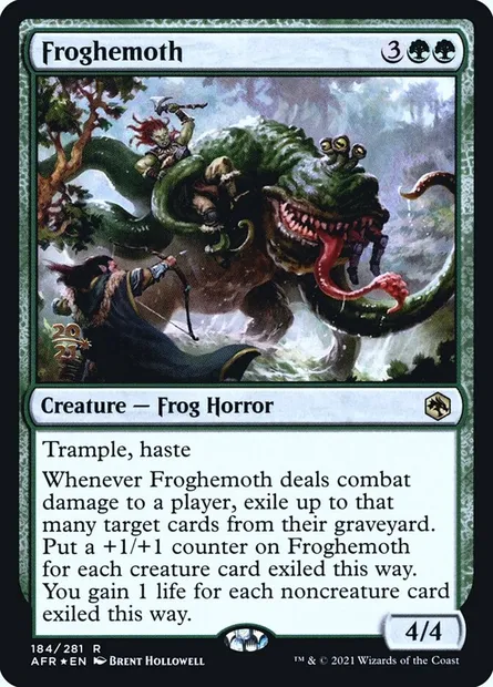 Froghemoth, Magic card PAFR 184s — Adventures in the Forgotten Realms Promos set